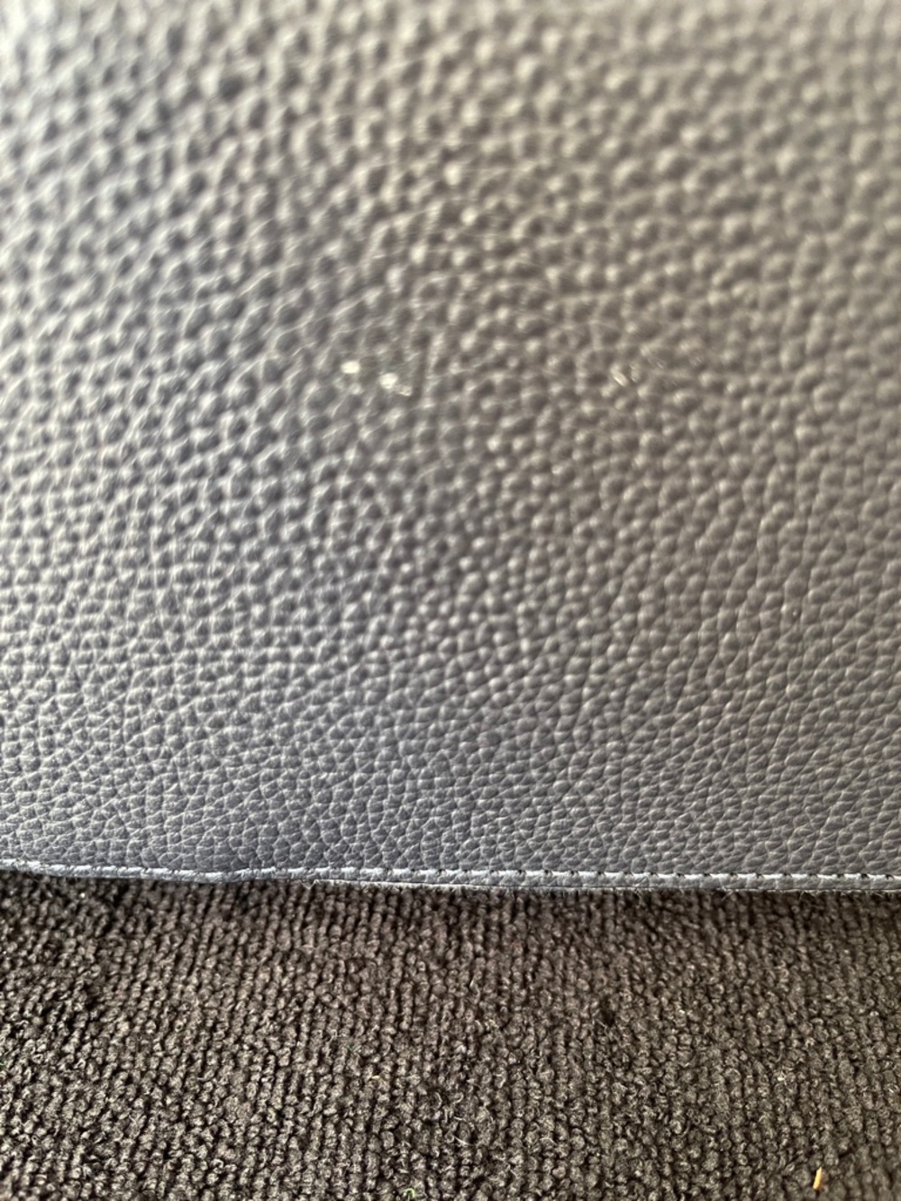 Coach Signature Navy Patterned Tote with Tan Leather Tag - Picture 5 of 9